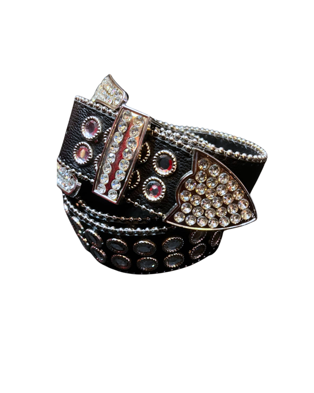 Black Beaded Y2k Belt