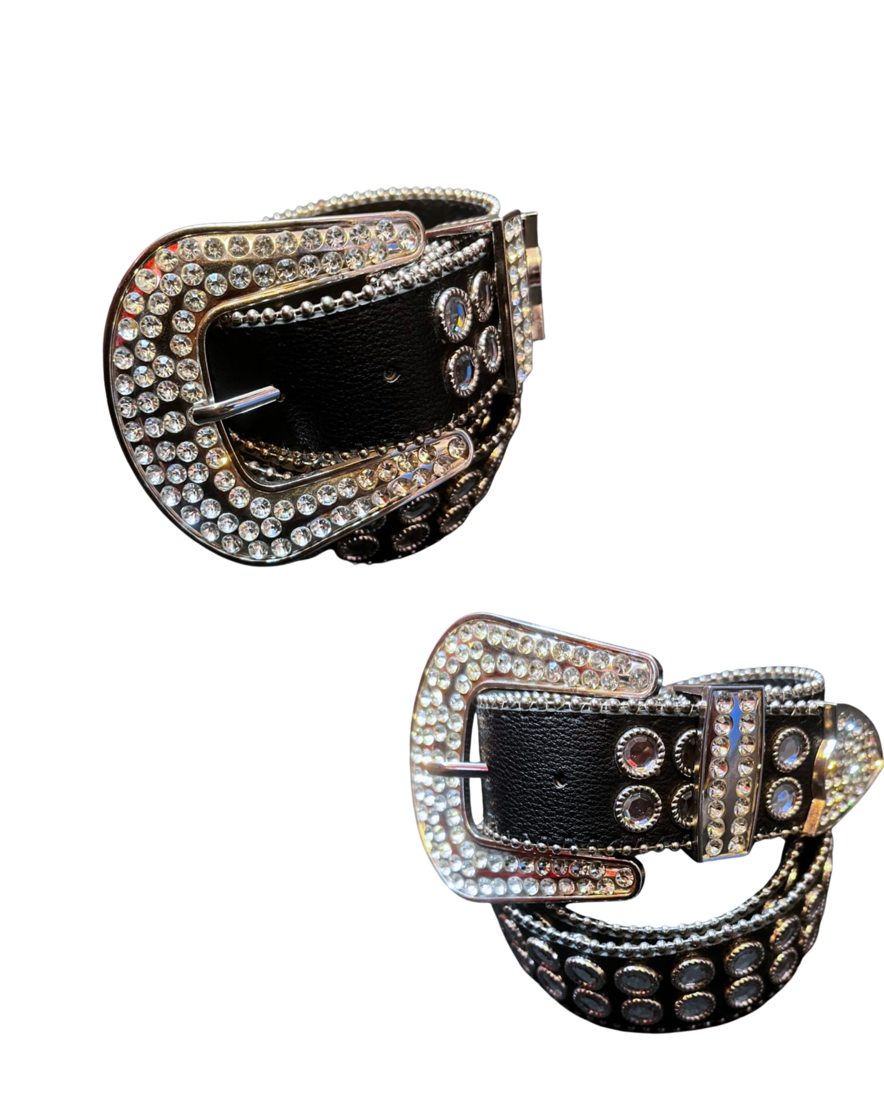 Black Beaded Y2k Belt