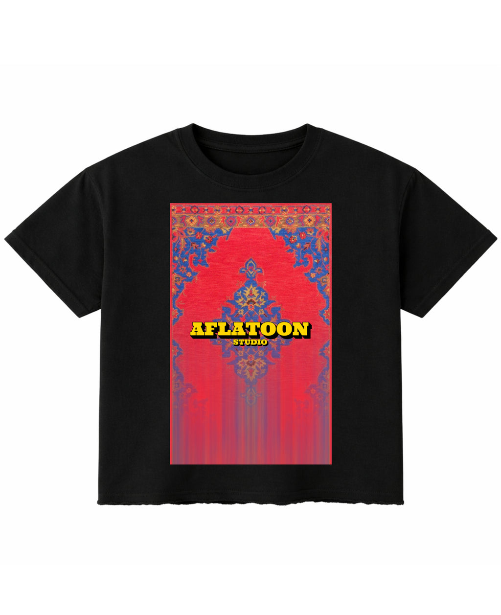Black Boxy Fit T-shirt Front Design
