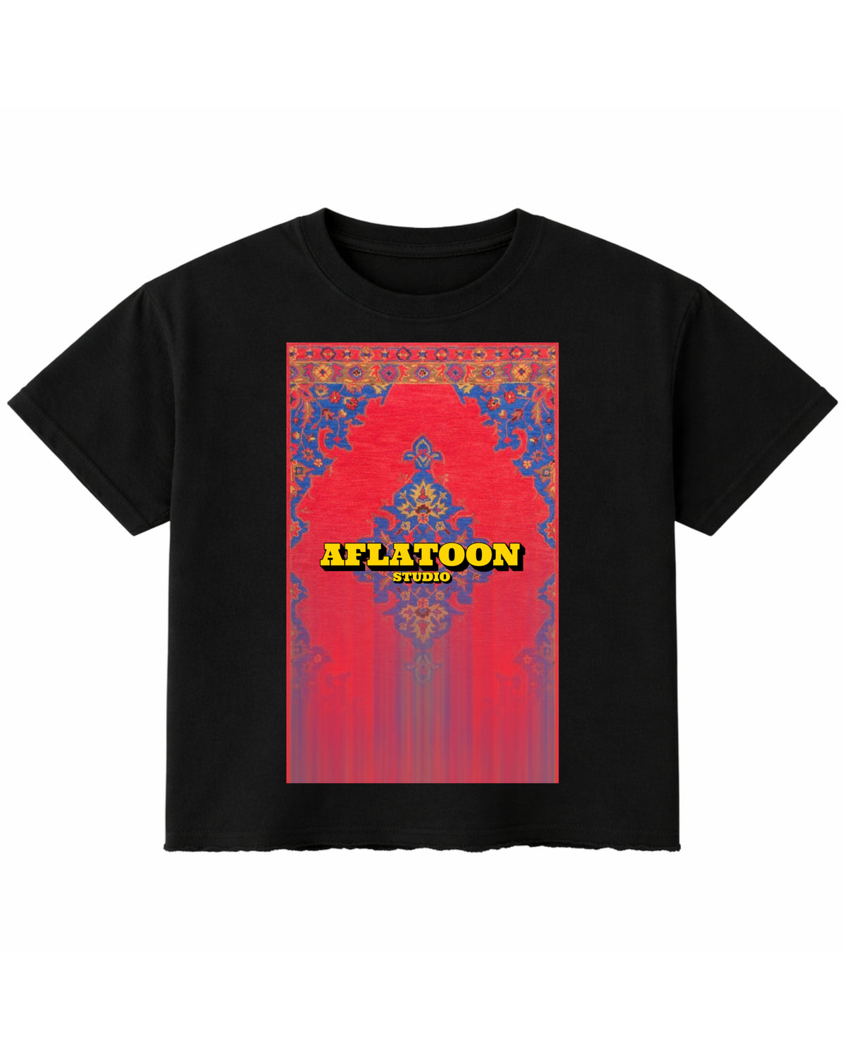 Black Boxy Fit T-shirt Front Design