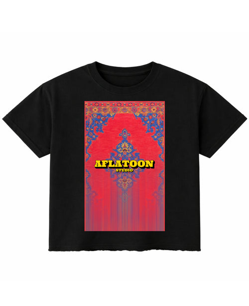 Black Boxy Fit T-shirt Front Design