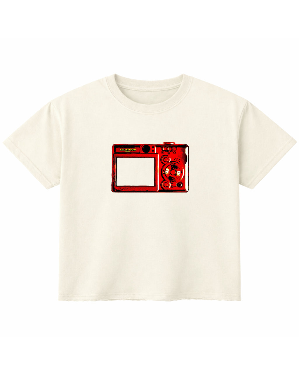 Off White Boxy Fit T-shirt Front Design