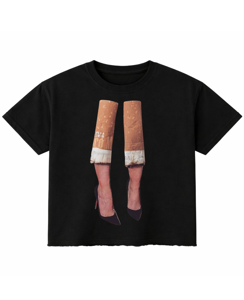 Black Boxy Fit T-shirt Front Design